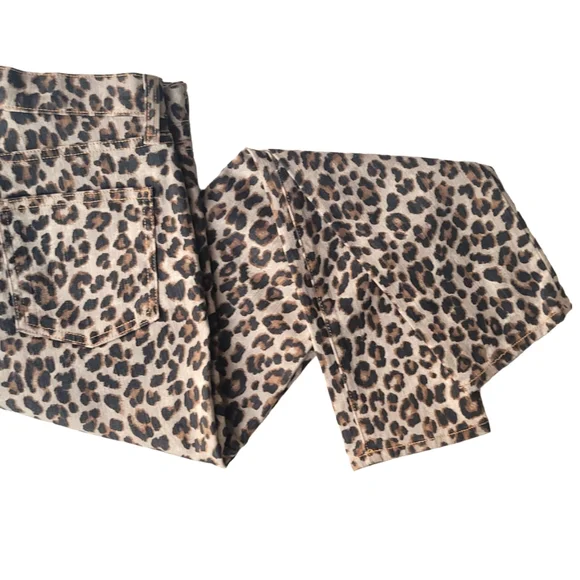 Veronica Beard Debbie Skinny Jeans 10" High Rise Leopard - Picture 8 of 14